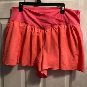Aerie Pink and Orange Athletic Shorts xxl
